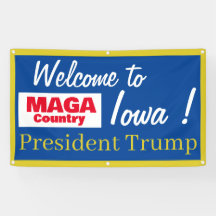MAGA Land Willkommen in Iowa Herr Präsident!