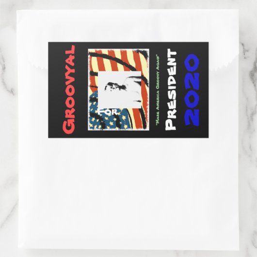 MAGA (Make America Groovy Again) Aufkleber (Tasche)