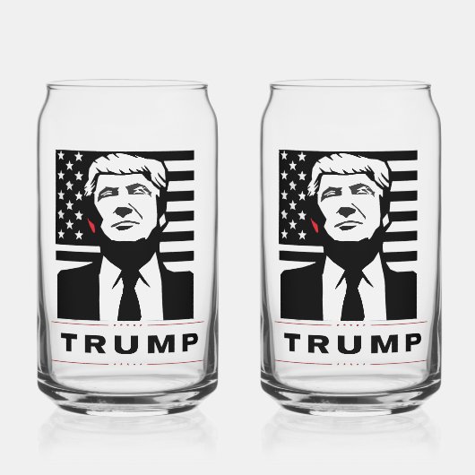 Maga Merch | TrumpWear Glass - Set Dosenglas (Vorderseite)