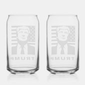 Maga Merch | TrumpWear Glass - Set Dosenglas (Rückseite)