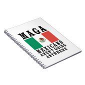 MAGA Mexikaner gehen nirgendwo hin Mexikaner Notizblock (Rechte Seite)