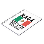 MAGA Mexikaner gehen nirgendwo hin Mexikaner Notizblock (Linke Seite)