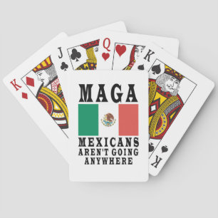 MAGA Mexikaner gehen nirgendwo hin Mexikaner Spielkarten