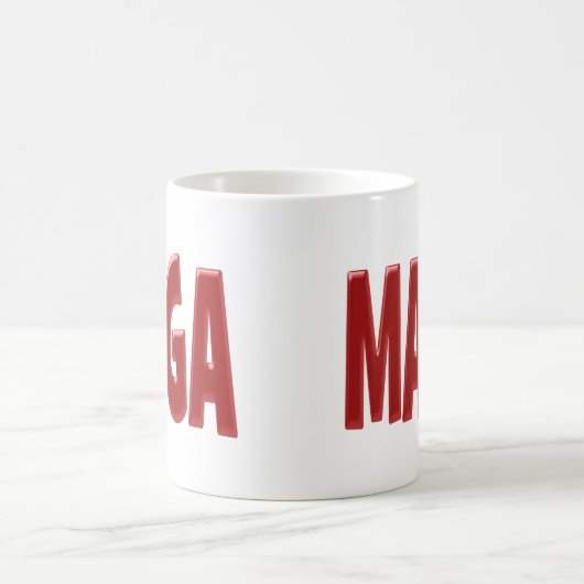 MAGA mit rotem Halbtext Tasse (Mittel)