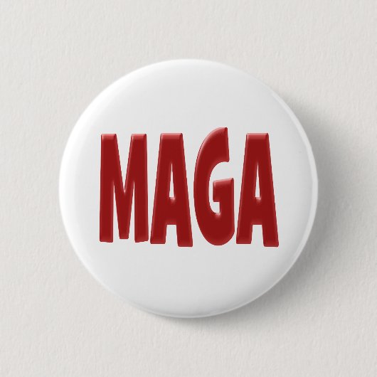 MAGA mit rotem Text Button (Vorderseite)