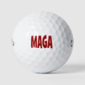 MAGA mit rotem Text - Golfbälle (Vorderseite)