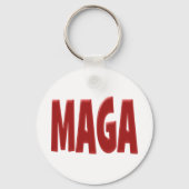 MAGA mit rotem Text Schlüsselanhänger (Rückseite)