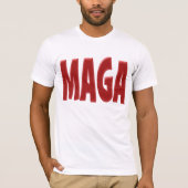 MAGA mit rotem Text T-Shirt (Vorderseite)