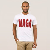 MAGA mit rotem Text T-Shirt (Vorne ganz)