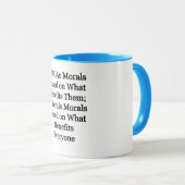 MAGA-Moral gegen liberale Moral Tasse (VorderseiteRechts)