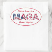 MAGA Oval Stickers (Tasche)
