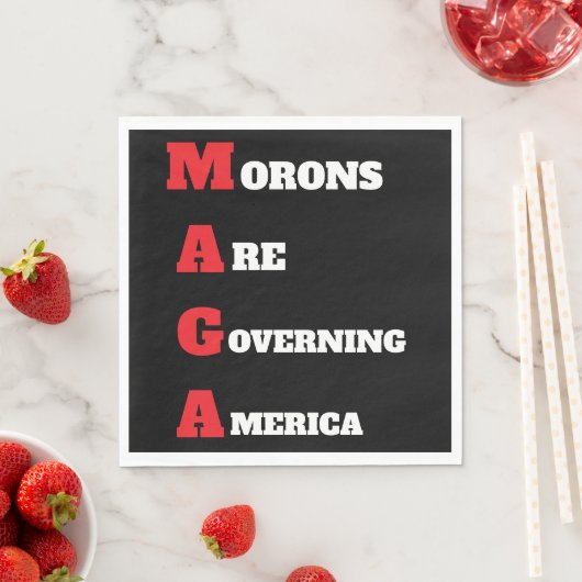 MAGA Paper Napkin Serviette (Beispiel)