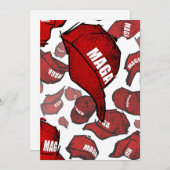 MAGA-PARTY-Karte Einladung (Vorne/Hinten)