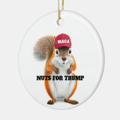 MAGA Peanut the Eichhörnchen Nuts für Trump Keramik Ornament (Links)
