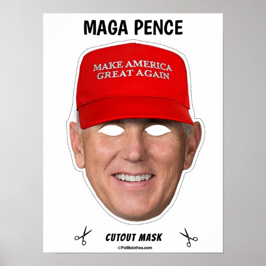 MAGA PENCE Halloween-Maske Poster (Vorne)