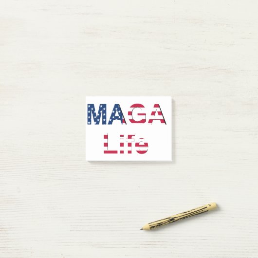 MAGA POST-IT KLEBEZETTEL (Auf Schreibtisch)