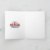 MAGA Proud Blank Grußkarte Dankeskarte (Innenseite)