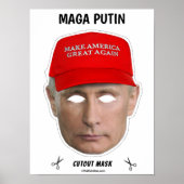 MAGA PUTIN Halloween-Maske Poster (Vorne)