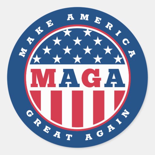 MAGA Round Stickers (Vorderseite)