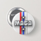 MAGA Stars Streifen machen Amerika wieder großarti Button (Vorne & Hinten)