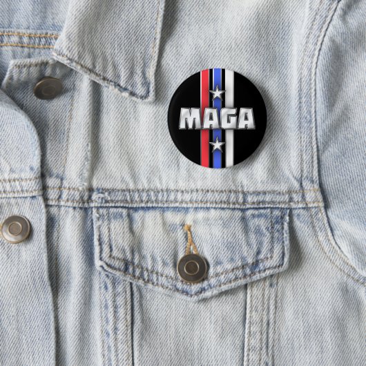 MAGA-Sterne und -Streifen machen Amerika wieder gr Button (Beispiel)