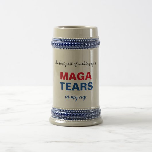 MAGA tränt 2020 Biden Trump-Tasse Bierglas (Mittel)