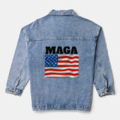 MAGA TRUMP DENIM JACKET JEANSJACKE (Rückseite)