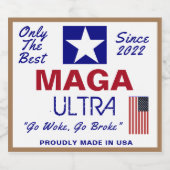 Maga Ultra Bierflaschenetikett (Einzelnes Label)
