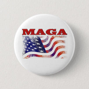MAGA-US Flagge Button