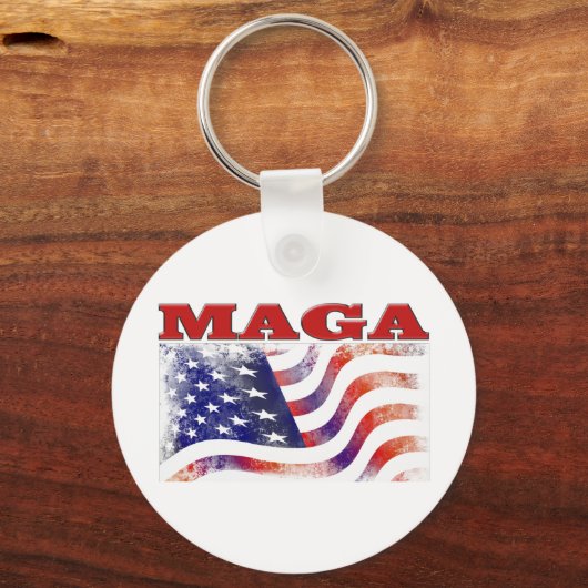 MAGA-US Flagge Schlüsselanhänger (Rückseite)