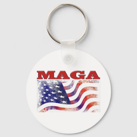 MAGA-US Flagge Schlüsselanhänger (Rückseite)