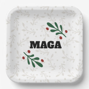 MAGA Weihnachts-Party-Teller Pappteller