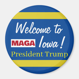 MAGA Willkommen bei der Kundgebung von Iowa Präsid Magnet