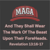 MAGA Window Decal - Enthüllungen 13:16-17 Aufklebe Aufkleber (Vorderseite)