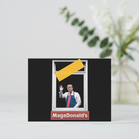 MAGADonald's Trump 2024 Postkarte (Stehend Vorderseite)