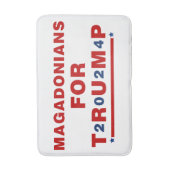 Magadonianer für Trump 2024 Red Blue Star Badematte (Vorderseite Vertikal)
