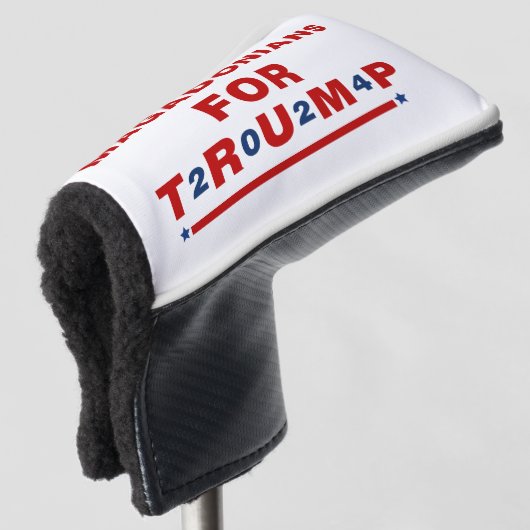 Magadonianer für Trump 2024 Red Blue Star Golf Headcover (3/4 Vorderseite)