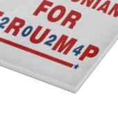Magadonianer für Trump 2024 Red Blue Star Schneidebrett (Ecke)