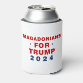 Magadonians für Trump 2024 Red Blue Dosenkühler (Kanne Rückseite)