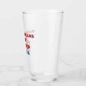 Magadonians für Trump 2024 Red Blue Glas (Links)