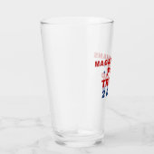 Magadonians für Trump 2024 Red Blue Glas (Rechts)