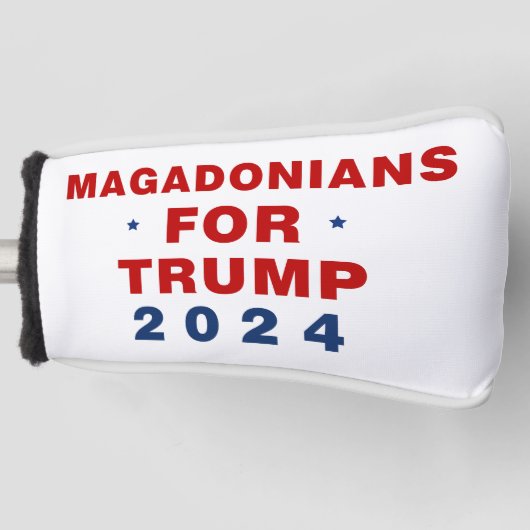 Magadonians für Trump 2024 Red Blue Golf Headcover (Vorderseite)