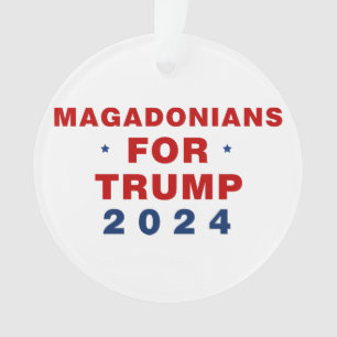 Magadonians für Trump 2024 Red Blue Ornament