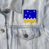 Magallanes, Chile, die Antarktis-Flagge Button (Beispiel)