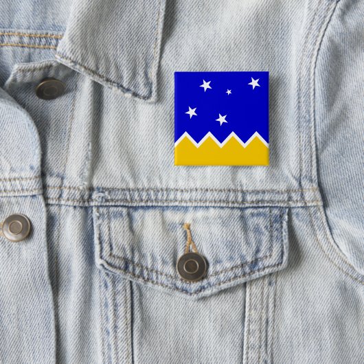 Magallanes, Chile, die Antarktis-Flagge Button (Beispiel)