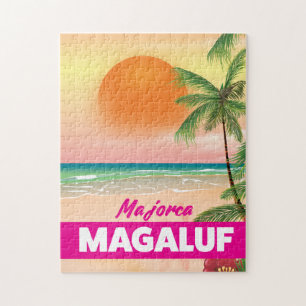 Magaluf Mallorca Strand Reiseplakat Puzzle