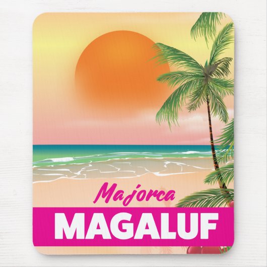 Magaluf Mallorca Strandpromenade Mousepad (Vorne)