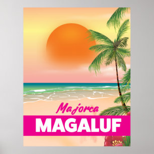 Magaluf Mallorca Strandprospekt Poster