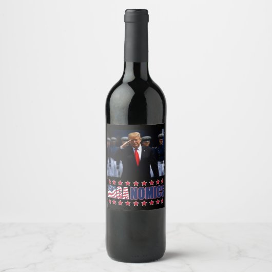 Maganomics Trump 2024 Weinetikett (Vorderseite)