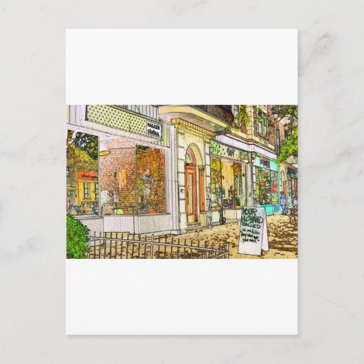 Magasin General über Sherbrooke Postkarte (Vorderseite)